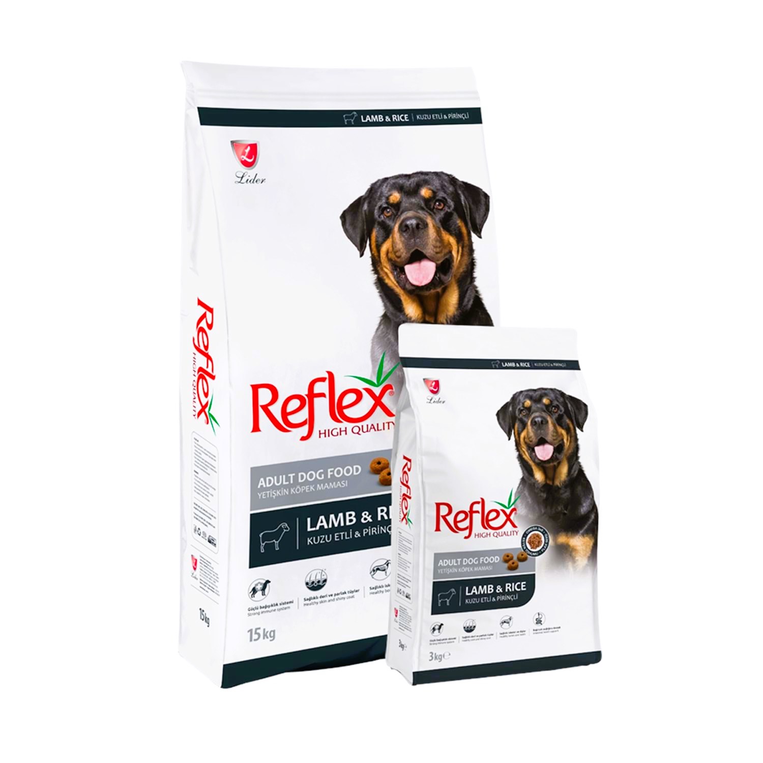 Reflex Kuzulu ve Pirinçli Yetişkin Köpek Maması