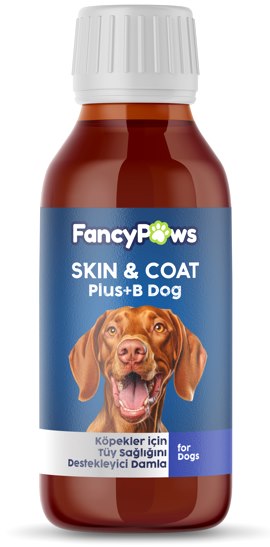 Fancy Paws Skin Coat Plus B Köpekler İçin Tüy Sağlığını Destekleyici Vitamin 50 ml