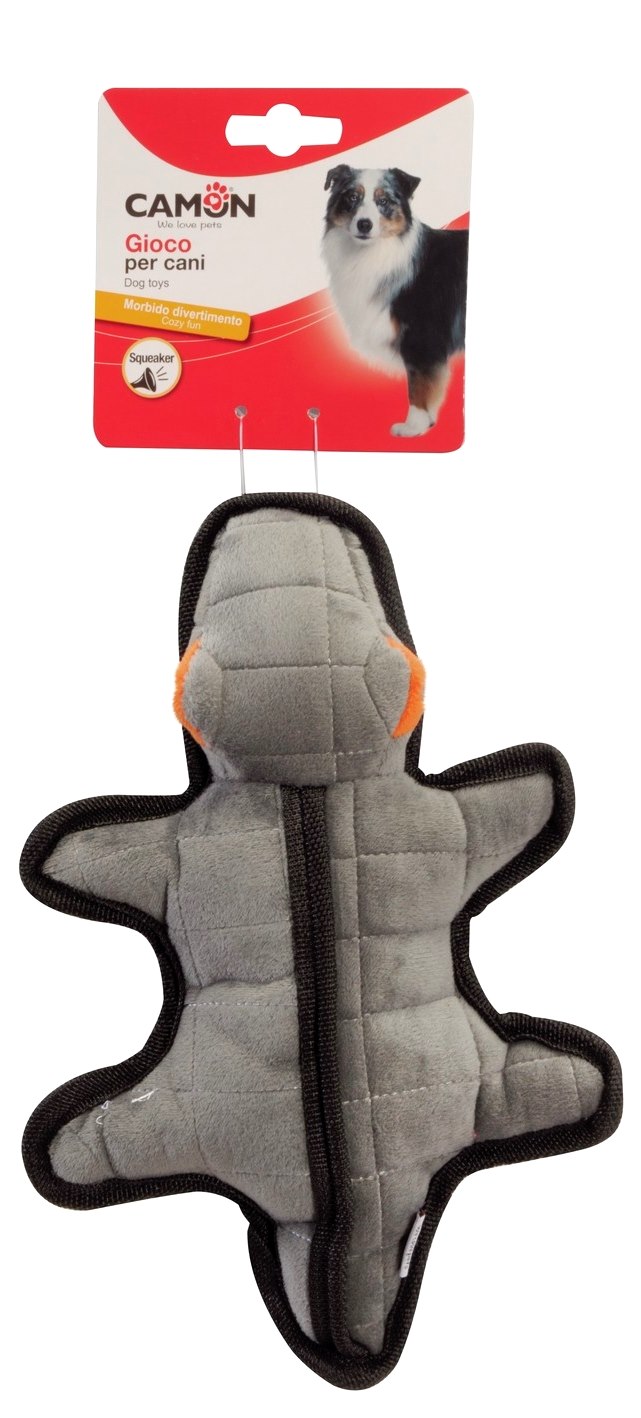 Camon Timsah Şeklinde Sesli Peluş Köpek Oyuncağı 28 Cm