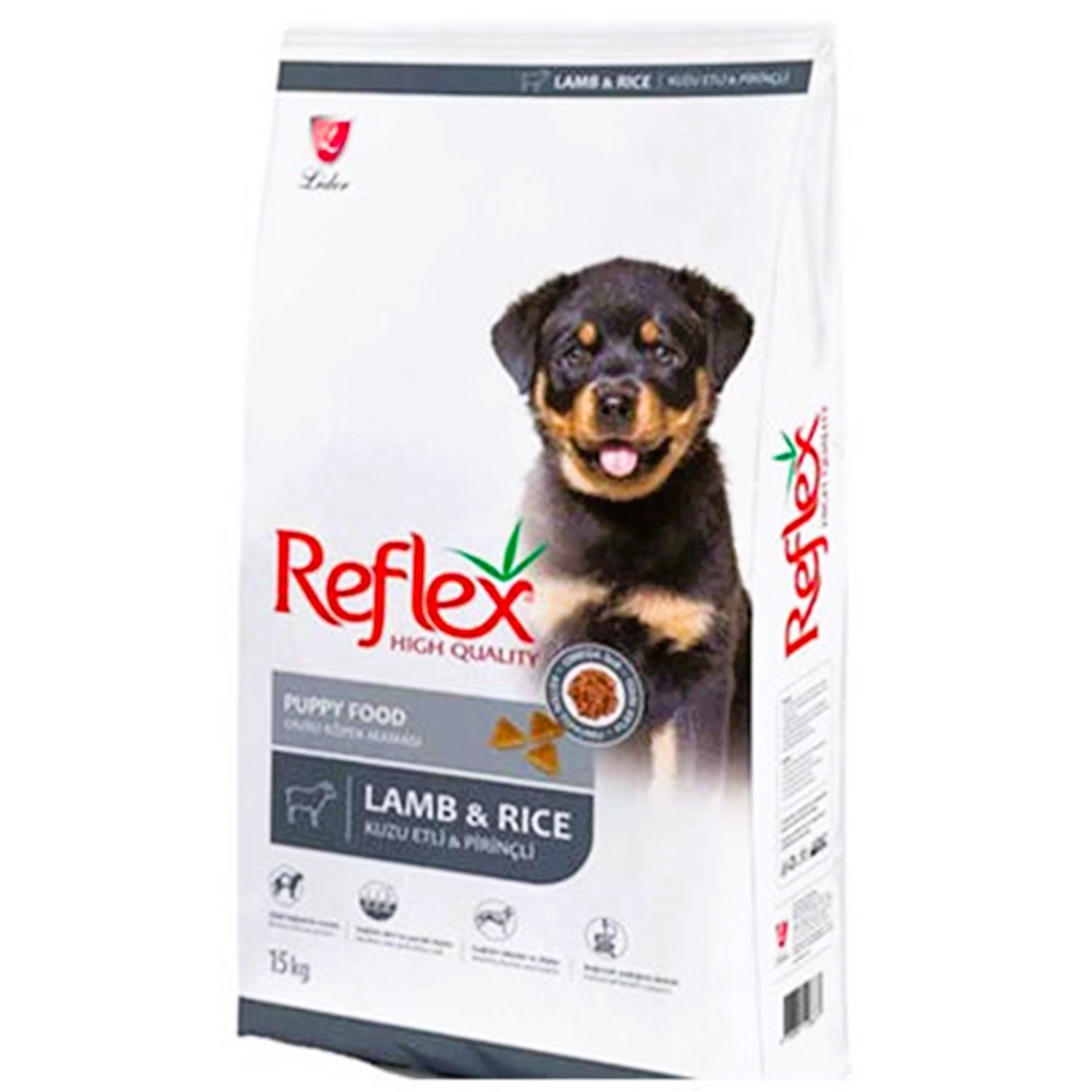 Reflex Kuzulu ve Pirinçli Yavru Köpek Maması 3 Kg