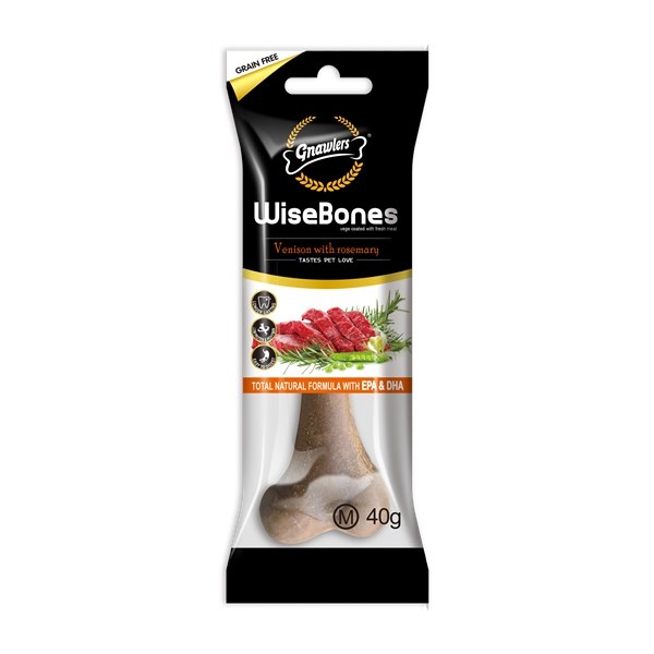 Gnawlers Wisebones Venison with Rosemary