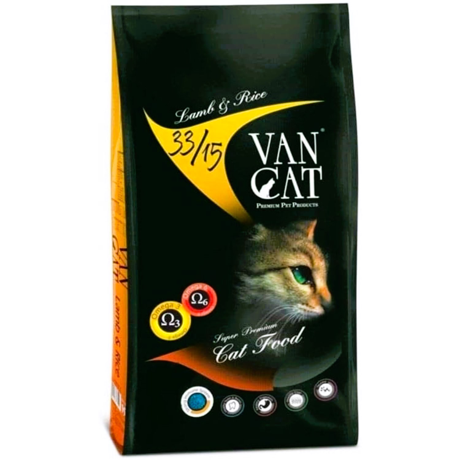 Van Cat 33/15 Kuzulu ve Pirinçli Yetişkin Kedi Maması 1 Kg