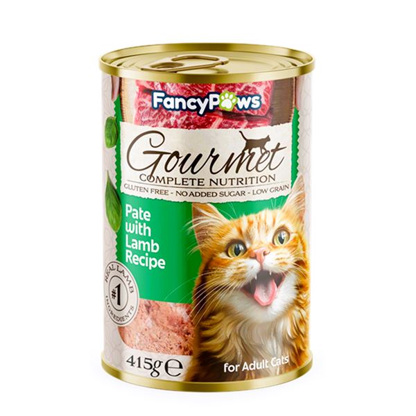 Fancy Paws Gourmet Kuzu Etli Pate Yetişkin Kedi Konservesi 415 Gr