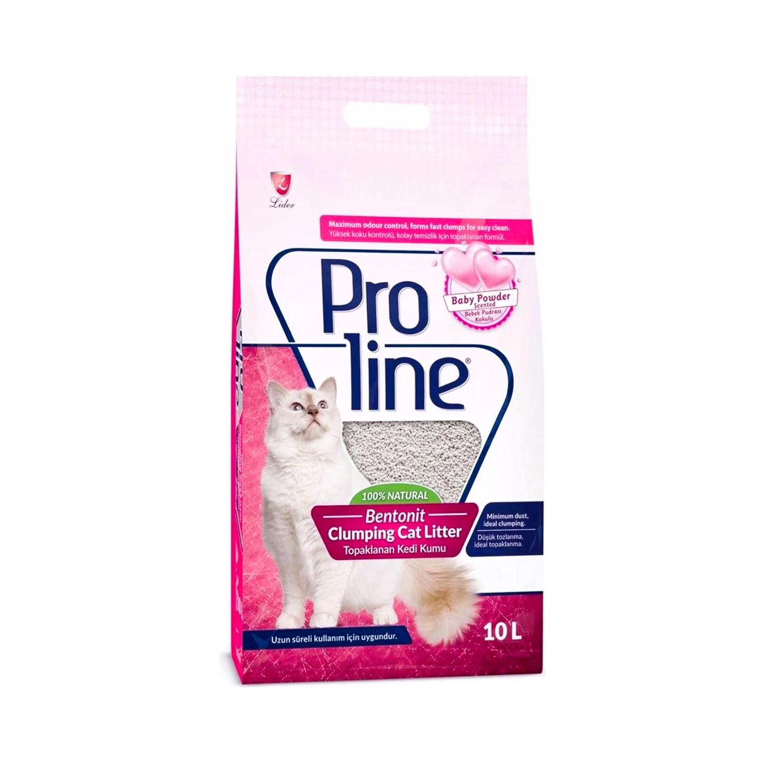 Proline Baby Powder Kokulu Bentonit Kedi Kumu 10 Lt (Bobin Ambalaj)
