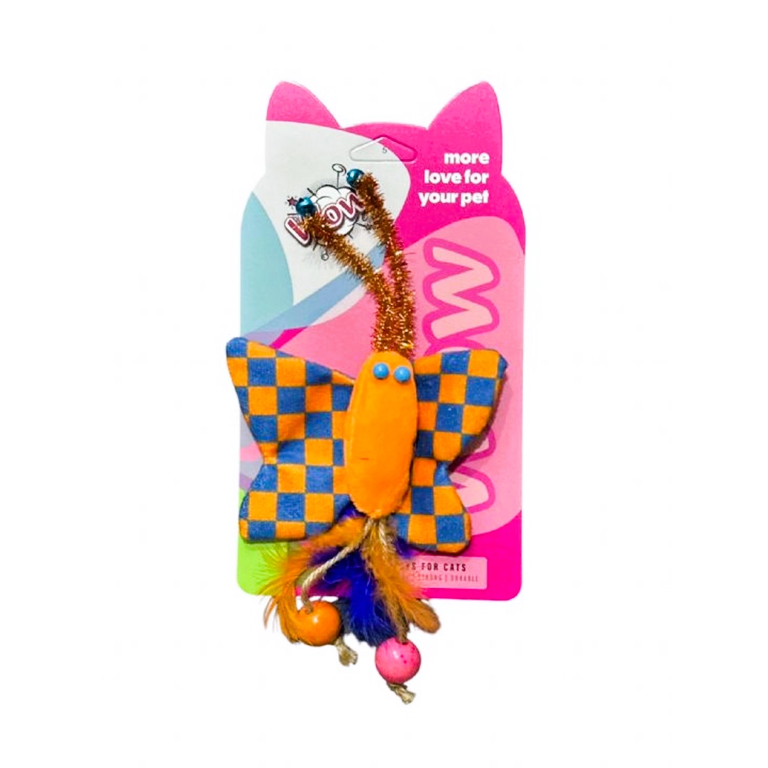 Wow Peluş Kelebek Kedi Oyuncağı