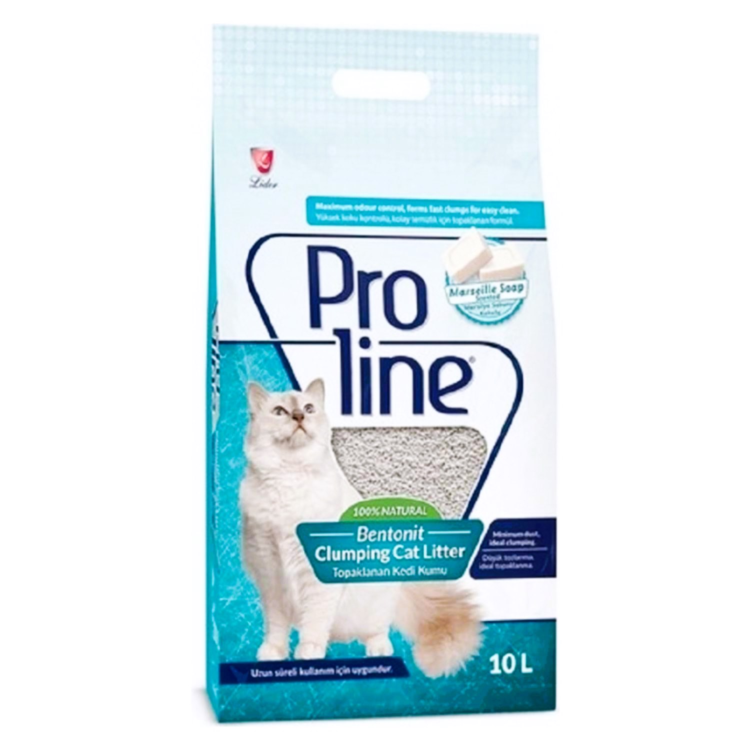 Proline Marsilya Sabunlu Bentonit Kedi Kumu 10 Lt (Bobin Ambalaj)