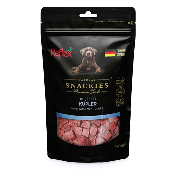 Reflex Snackies Keçi Etli Küpler Köpek Ödül Maması 170 Gr
