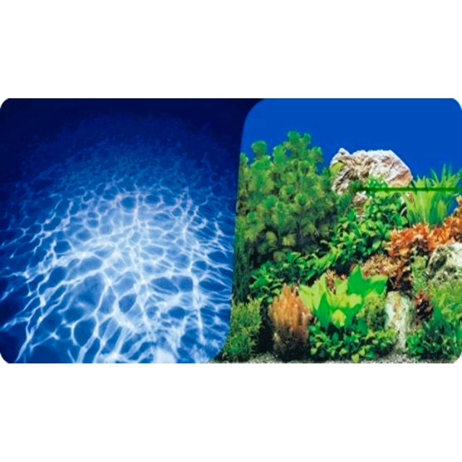 Naturel Color Akvaryum Arka Fon Posteri Okyanus Işıltısı & Doğal Kaya 30 Cm x 15 M Rulo