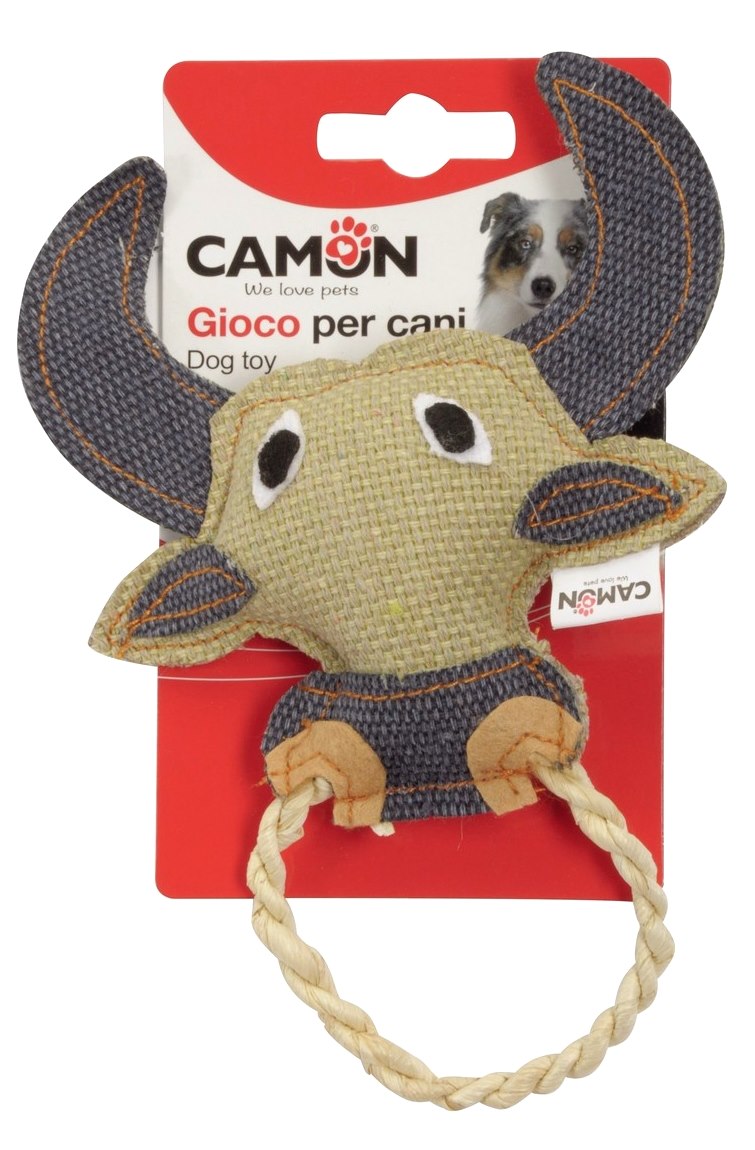 Camon Kumaş Boğa Köpek Oyuncağı 16 Cm