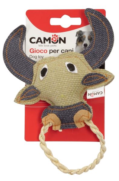Camon Kumaş Boğa Köpek Oyuncağı 16 Cm
