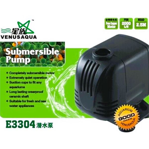 Venusaqua E3304 Akvaryum Kafa Motoru 2000 Lt/H – 2.5 Mt Basış