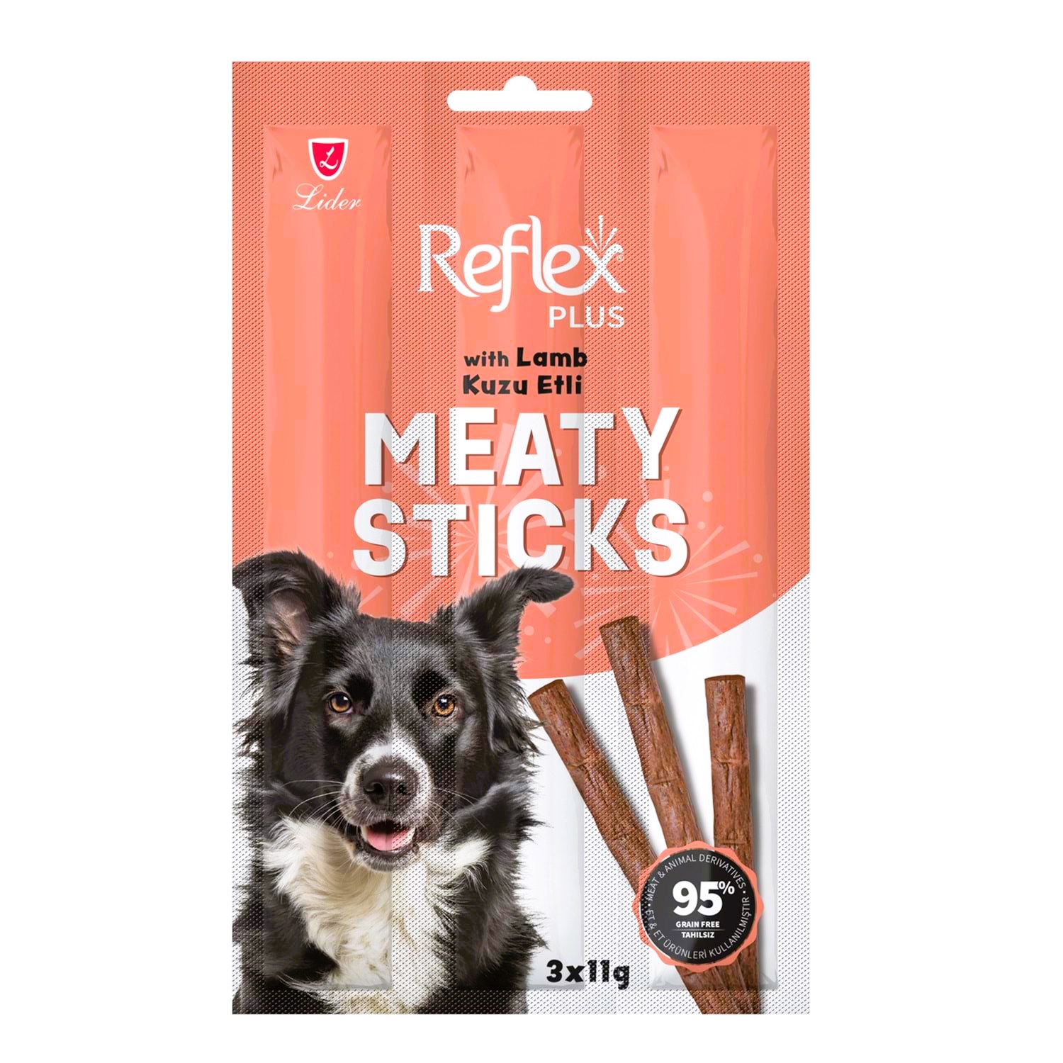 Reflex Plus Kuzu Etli Çubuklar Köpek Ödül Maması 3x11 Gr (33 Gr)