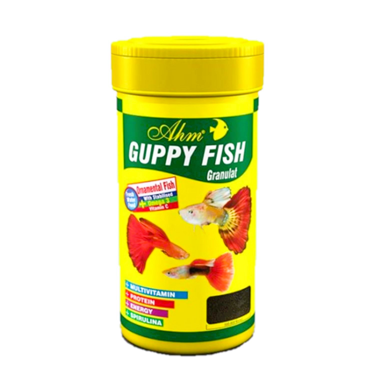 Ahm Guppy Granül Lepistes Balık Yemi 100 Ml