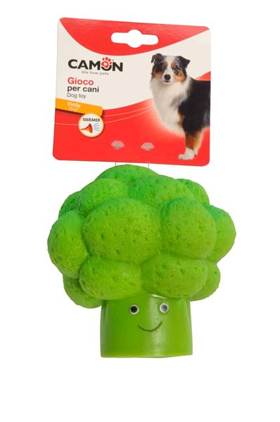Camon Vinil Sesli Brokoli Köpek Oyuncağı 13 Cm