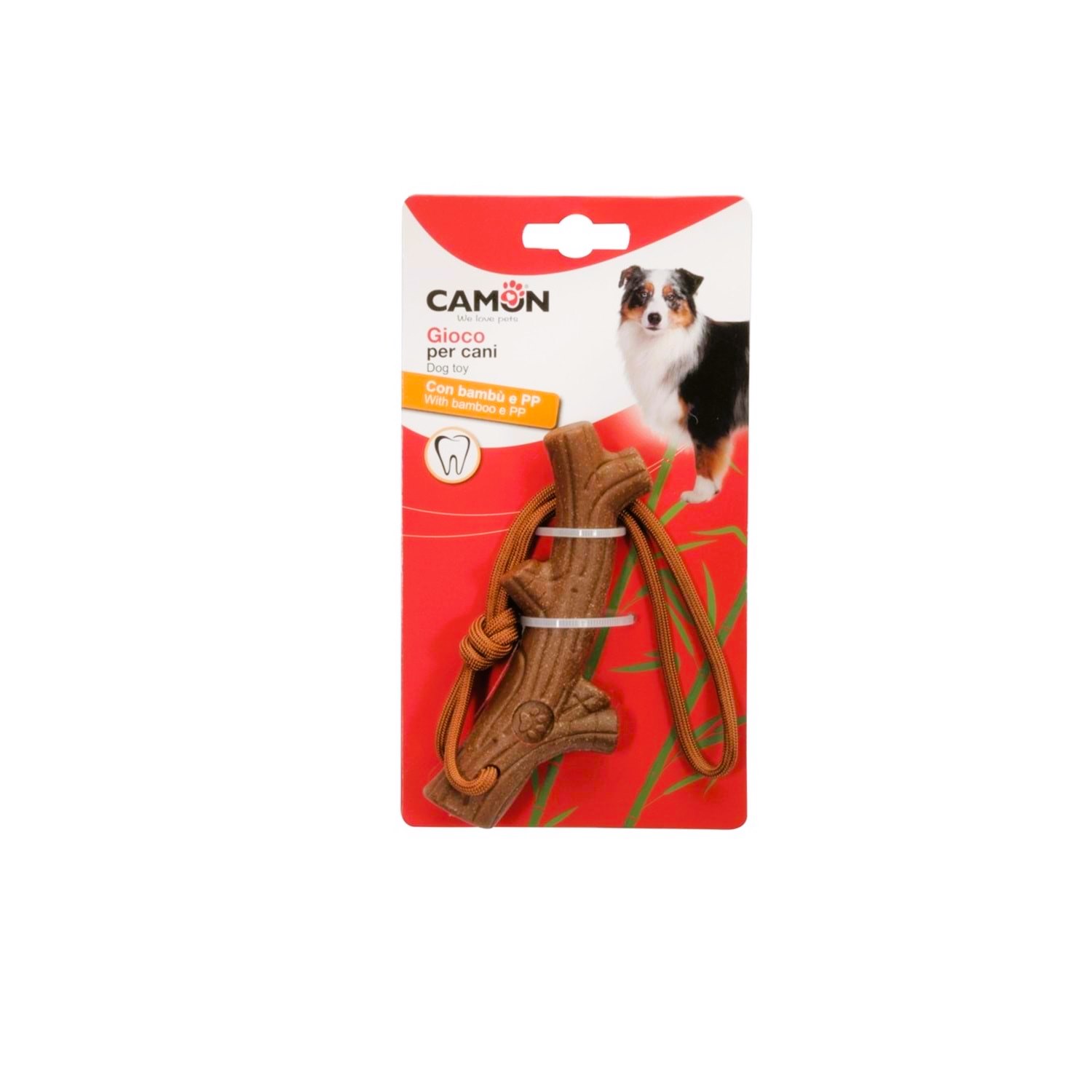 Camon Bambu Aromalı İpli Çiğneme Köpek Oyuncağı