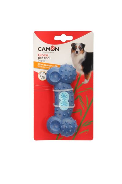 Camon Bambu ve PP Köpek Kemik Çiğneme Oyuncağı 13 Cm