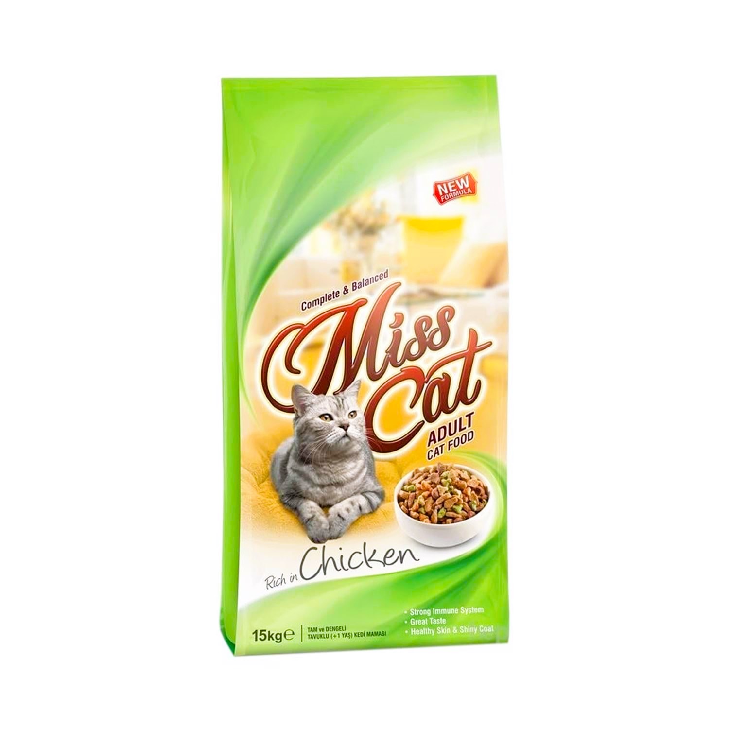 Miss Cat Tavuklu Yetişkin Kedi Maması 15 Kg