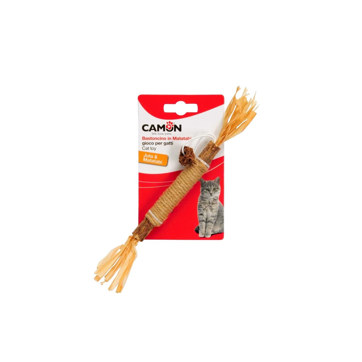Camon Hasır İpli Matatabi Çubuğu Kedi Oyuncağı 22 Cm