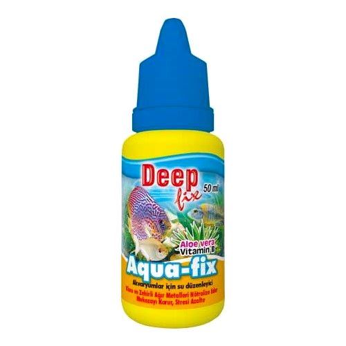 Deep Fix Aloe Vera ve Vitamin B Akvaryum Balıkları Su Düzenleyici 50 Ml