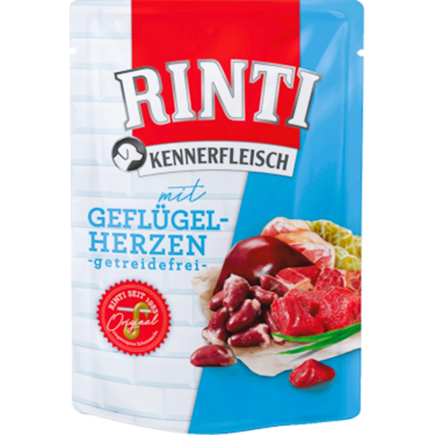 Rinti Kennerfleisch Kanatlı Kalpli Tahılsız Köpek Pouch Yaş Mama 400 Gr
