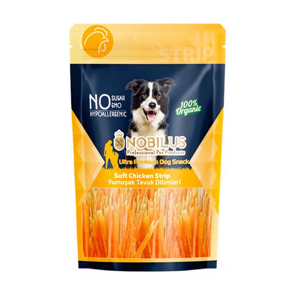 Nobilus Yumuşak Tavuk Dilimleri Köpek Ödül Maması 80 Gr