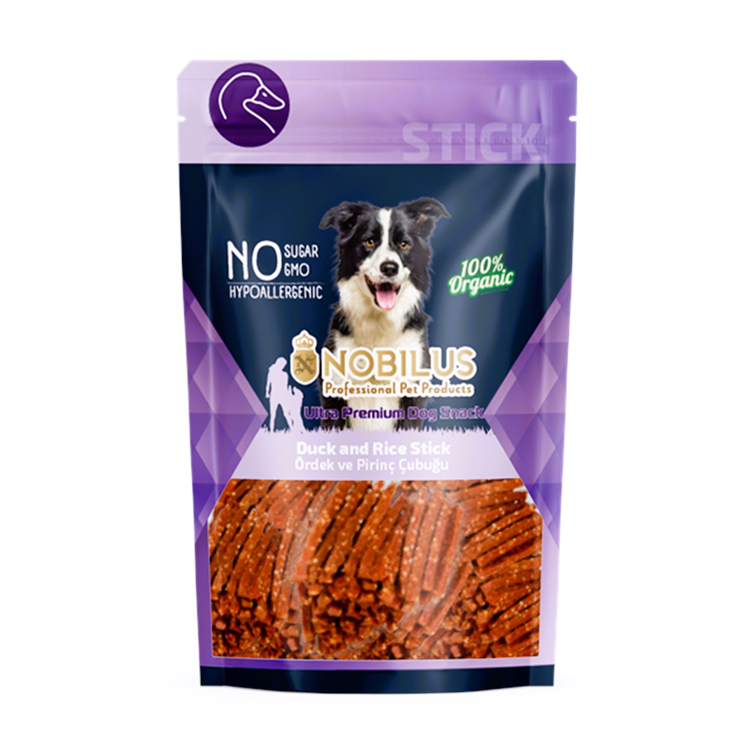 Nobilus Ördek ve Pirinçli Çubuk Köpek Ödülü 80 Gr