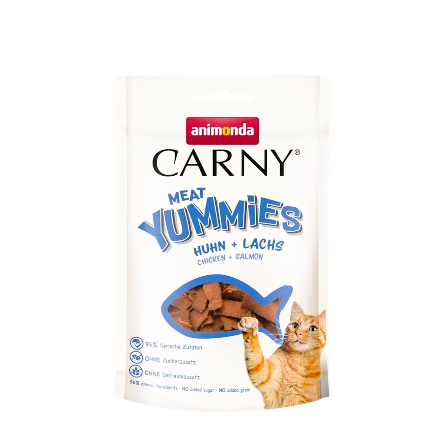 Animonda Carny Meat Yummies Tavuk & Somonlu Kedi Ödül Maması 50 Gr