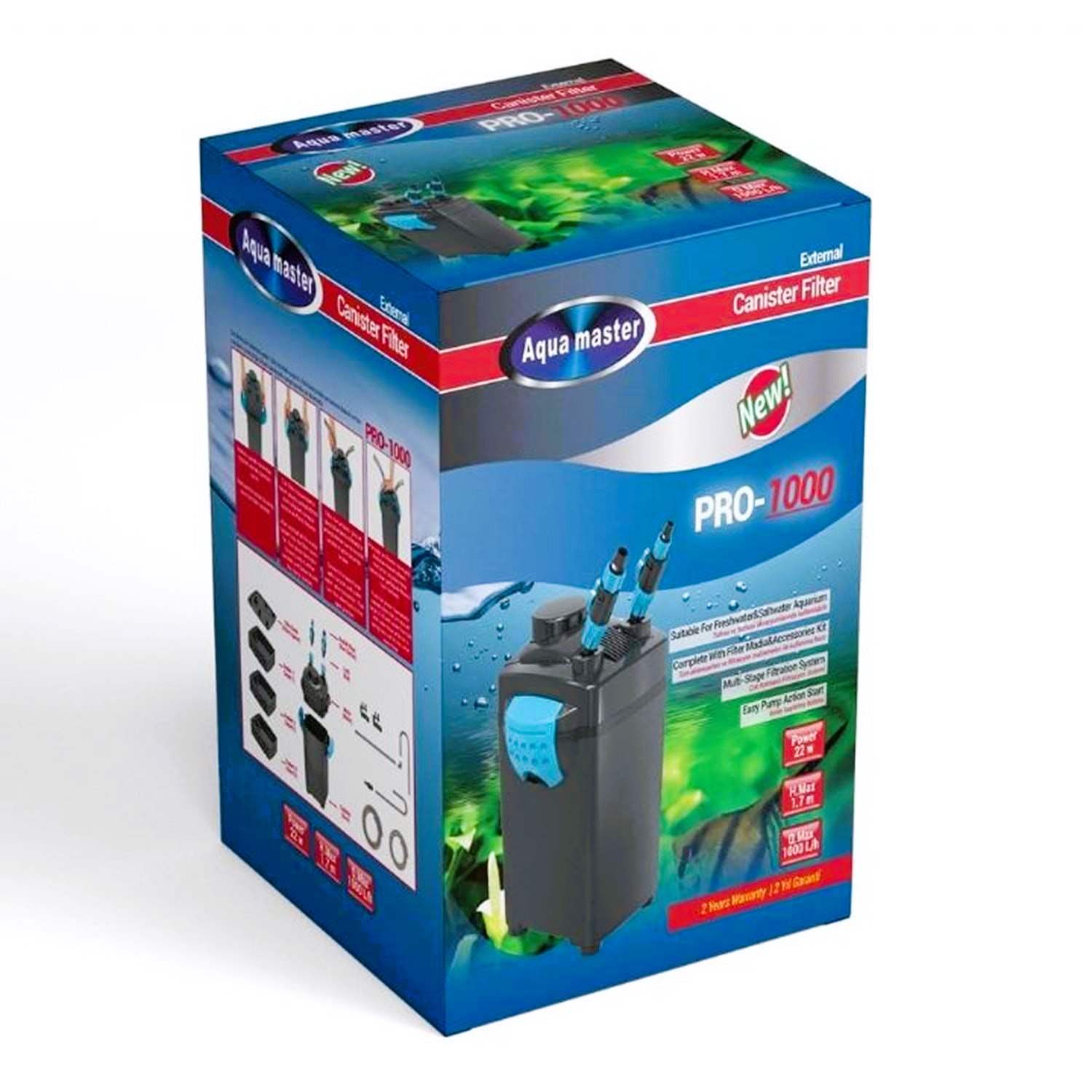 Aqua Master PRO-1000 Dış Filtre 1000 Lt/H 22W