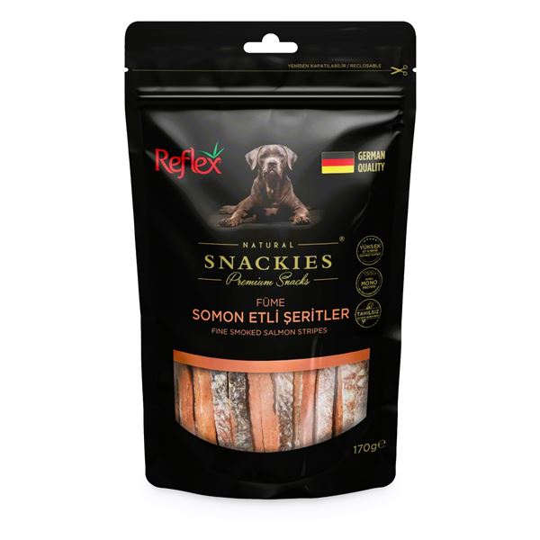 Reflex Snackies Füme Somon Etli Şeritler Köpek Ödül Maması 170 Gr
