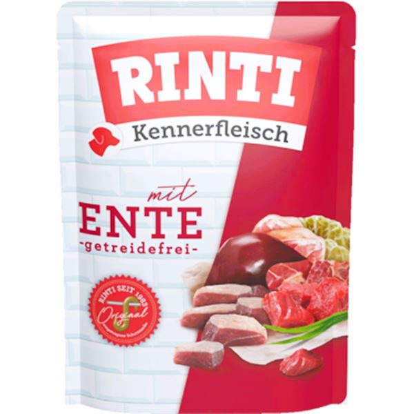 Rinti Kennerfleisch Ördek Etli Tahılsız Köpek Pouch Yaş Mama 400 Gr