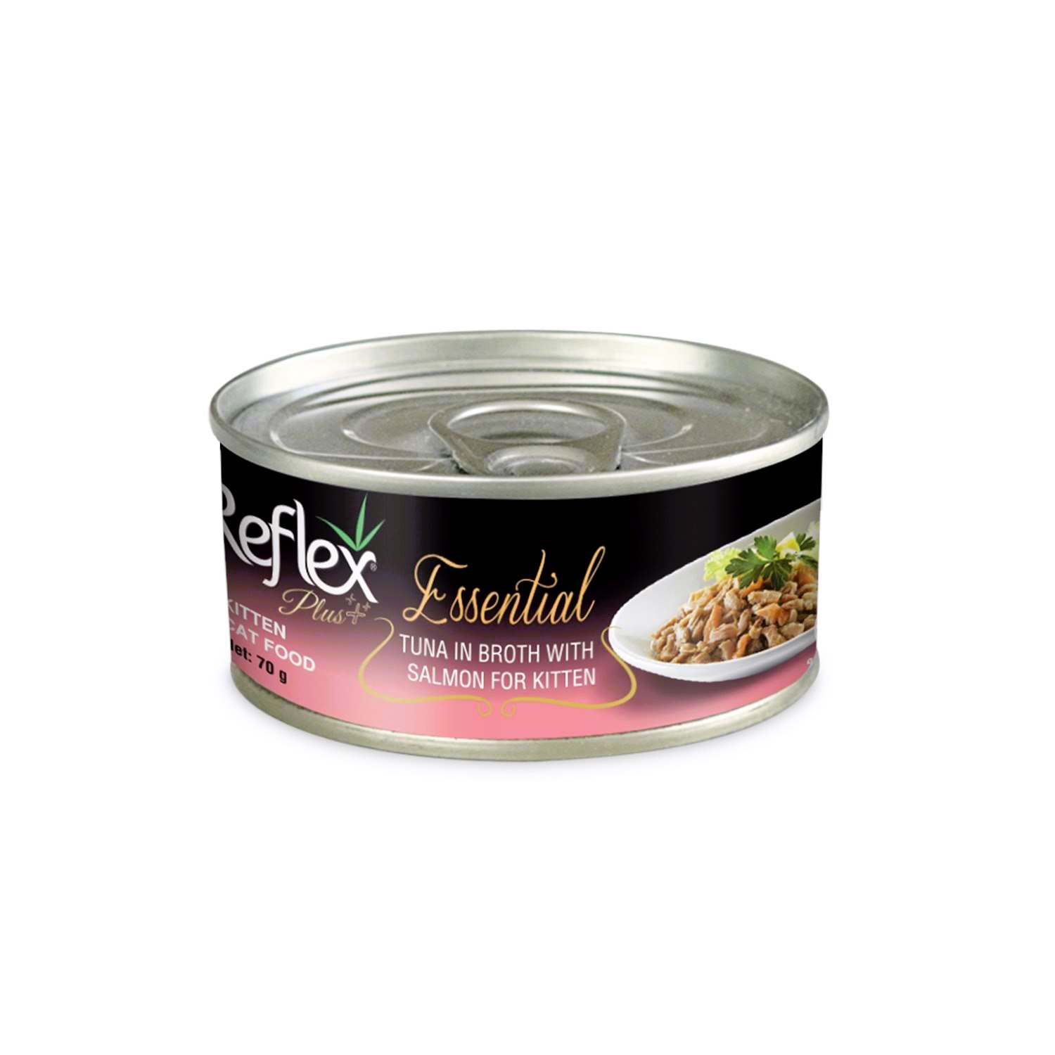 Reflex Plus Essential Ton Balıklı ve Somonlu Et Suyu İçinde Yavru Kedi Maması 70 Gr