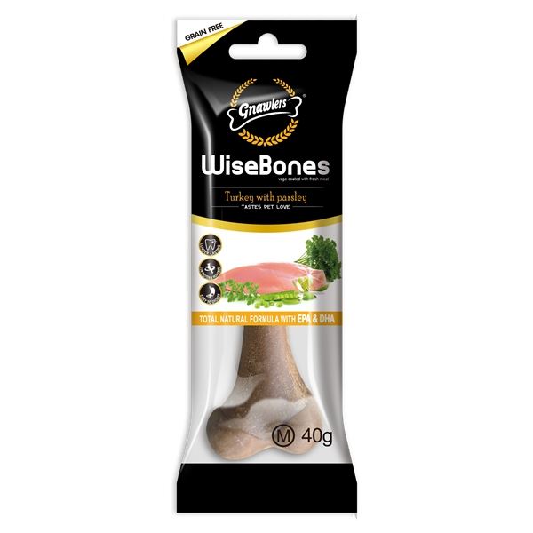 Gnawlers Wisebones Turkey Parsley