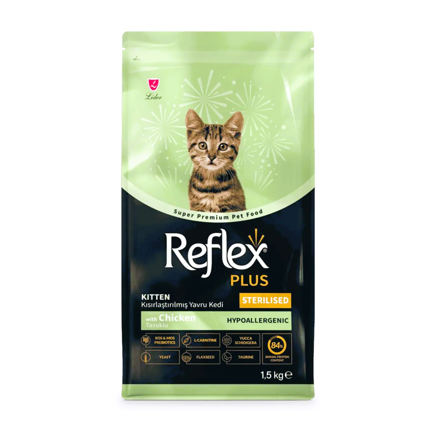 Reflex Plus Sterilised Kitten Tavuklu Kısırlaştırılmış Yavru Kedi Maması 1,5 Kg