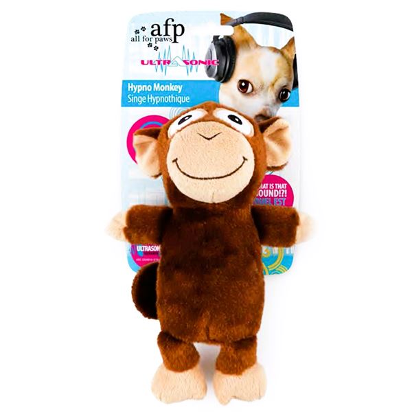 AFP Ultrasonik Sesli Maymun Peluş Köpek Oyuncağı 23 Cm