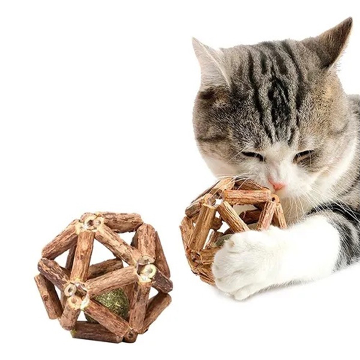 Nunbell Matatabi & Catnip Doğal Kedi Otu Topu 7 Cm