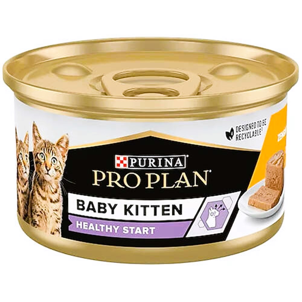 Purina Pro Plan Baby Kitten Tavuklu Yavru Kedi Konservesi 85 Gr