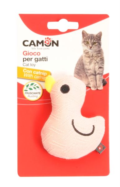 Camon Catnipli Hışırtılı Ördek Şeklinde Kedi Oyuncağı 9 Cm