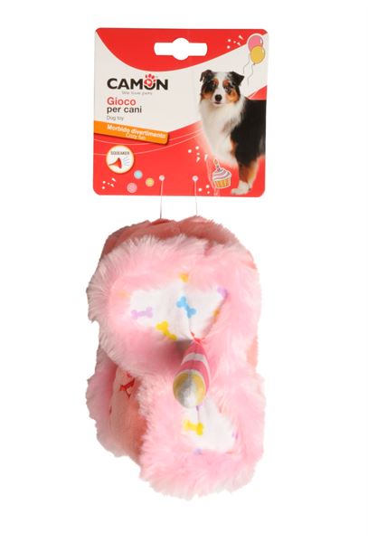 Camon Squeakerlı Polyester Peluş Köpek Oyuncağı Tortina 16 Cm