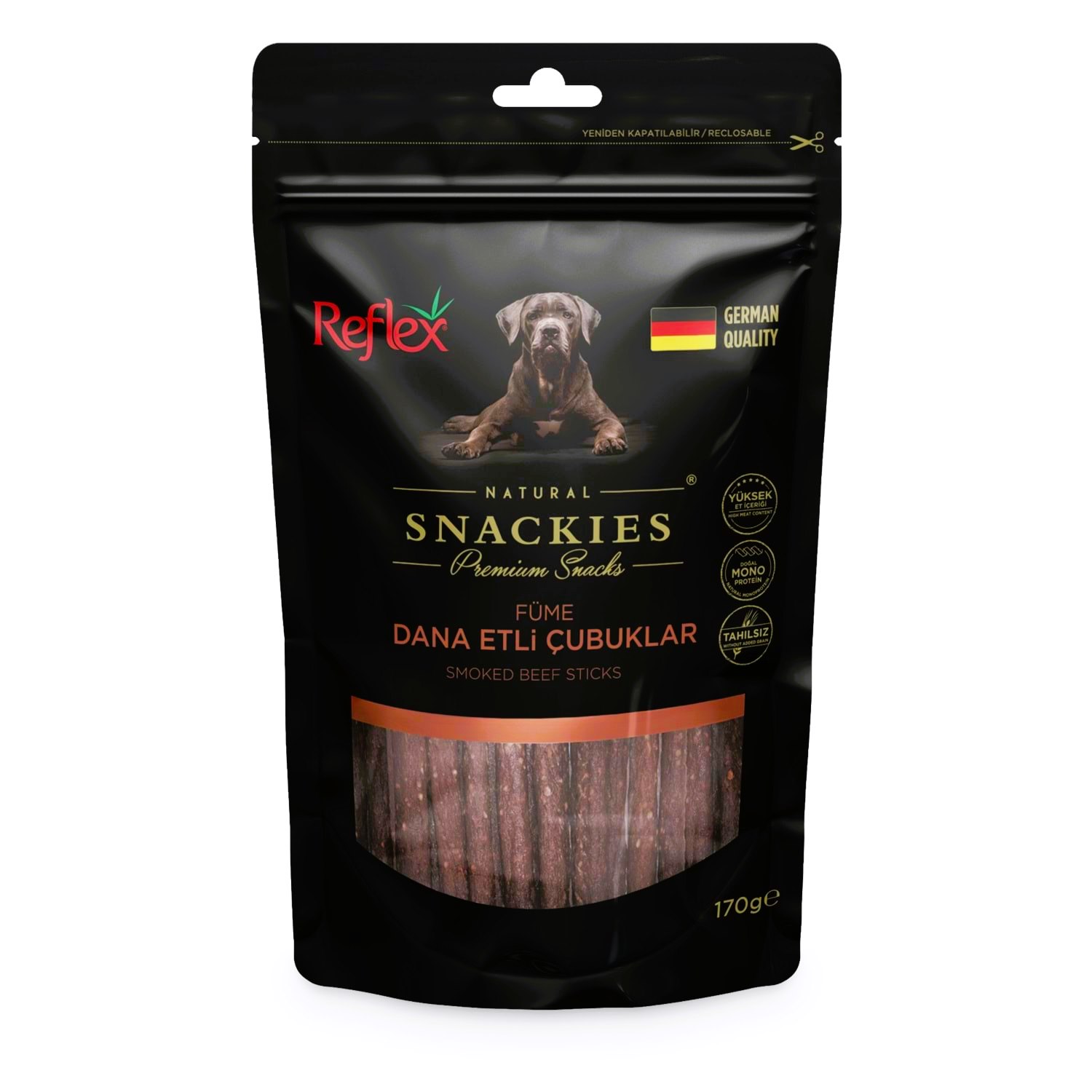 Reflex Snackies Füme Dana Etli Çubuklar Köpek Ödül Maması 170 Gr