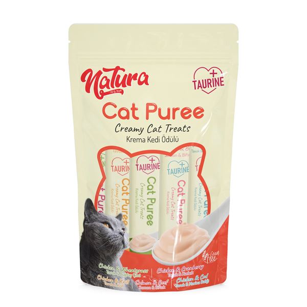 Natura Taurinli Karışık Kremalı Kedi Ödülü 5 x 12 g