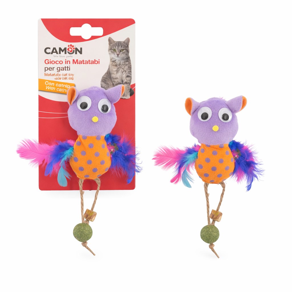 Camon Matatabili Baykuş Kedi Oyuncağı 10 Cm