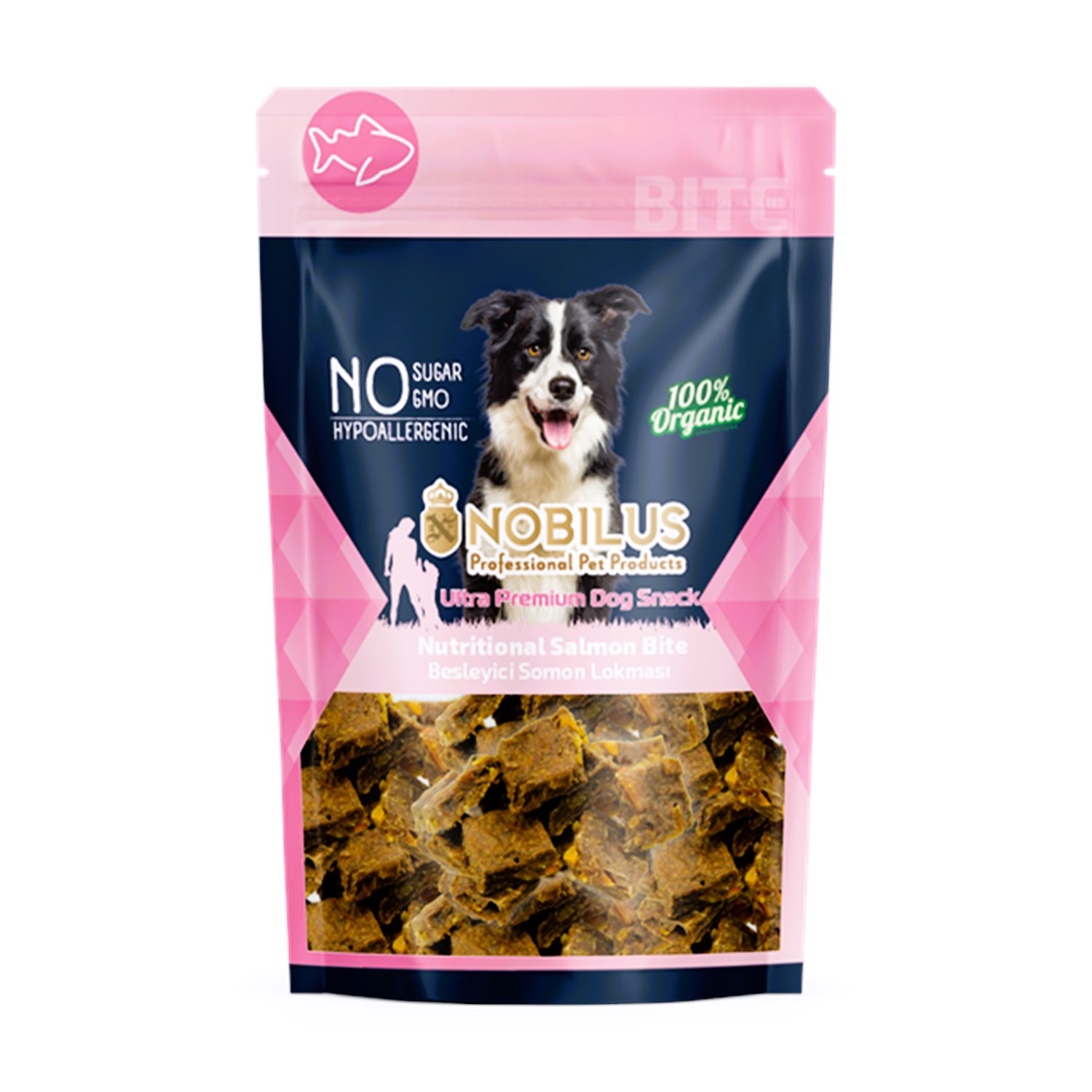 Nobilus Besleyici Somon Lokmaları Köpek Ödül Maması 80 Gr