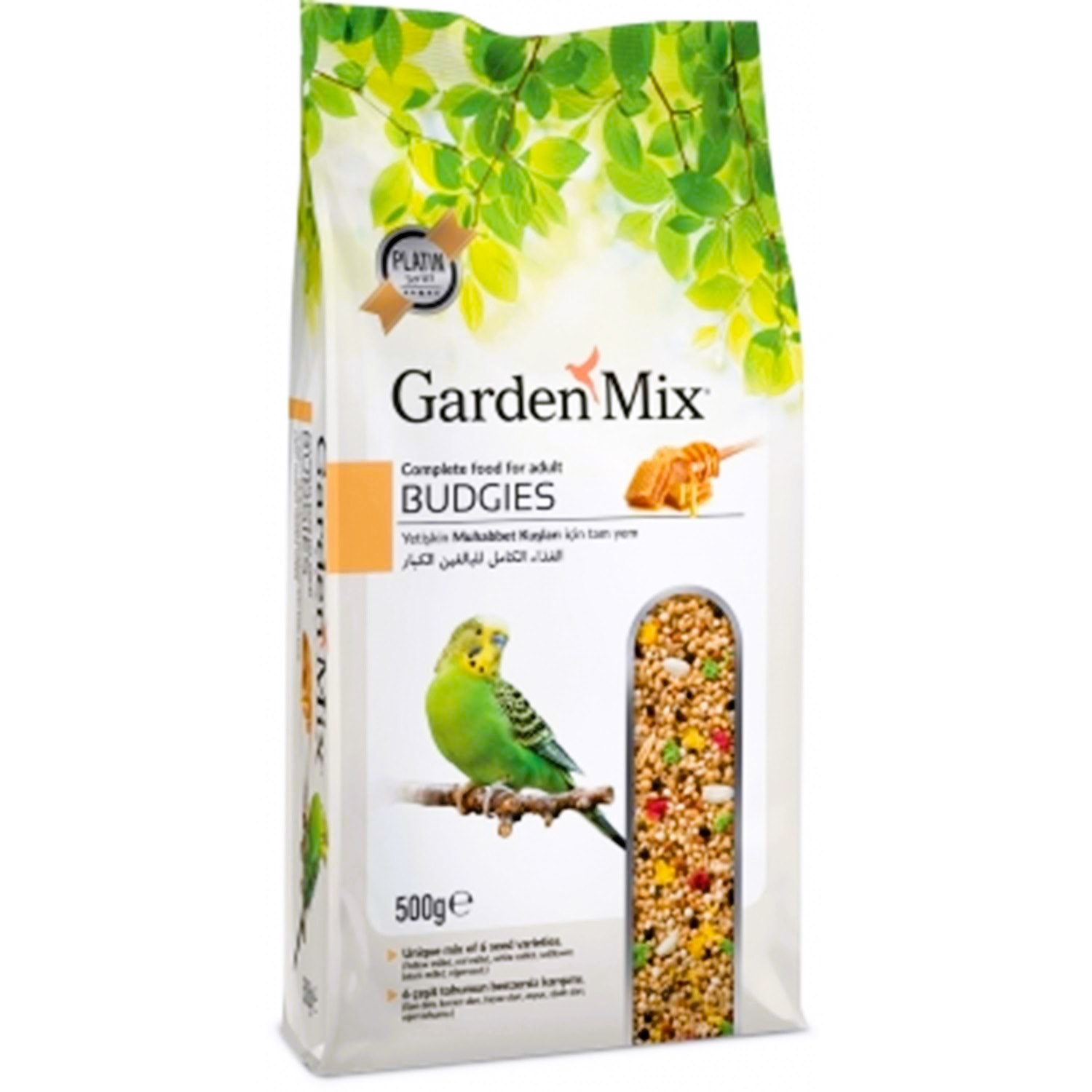 Garden Mix Platin Ballı Muhabbet Kuşu Yemi 500 Gr