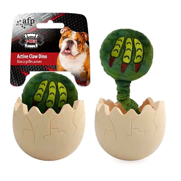 AFP My T-Rex Yumurtadan Çıkan Dinozor Pençesi Köpek Oyuncağı 8 × 8 × 10,3 Cm