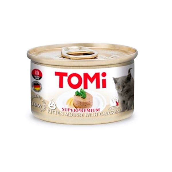 Tomi Yavru Kedi Tavuklu Konserve Yaş Mama 85 Gr (Mousse)