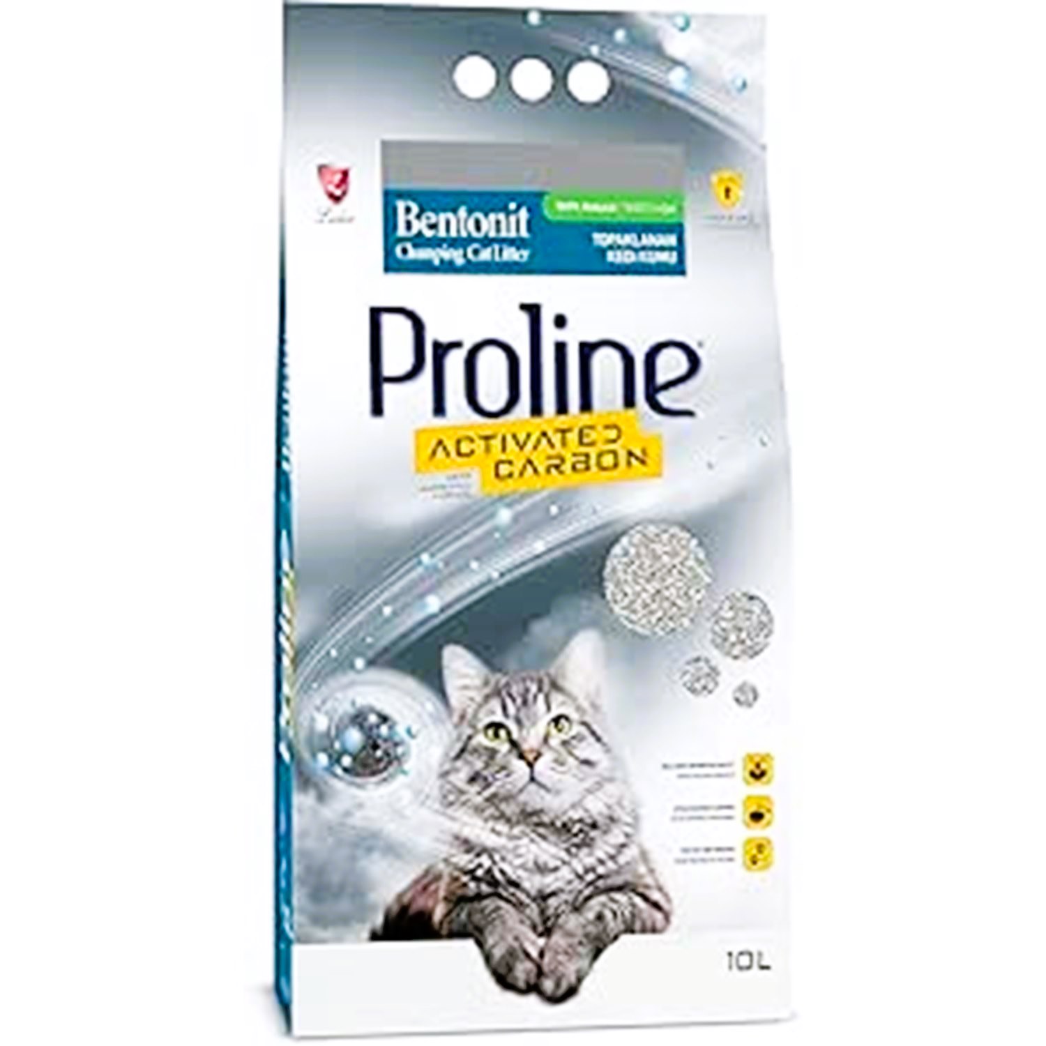 Proline Aktif Karbonlu Bentonit Kedi Kumu 10 Lt