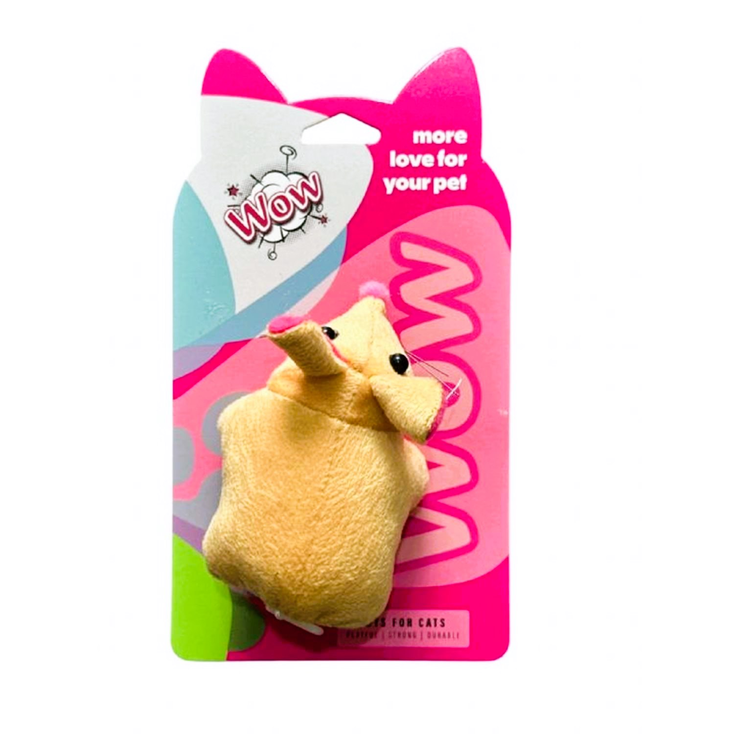 Wow Çek-Bırak Hareketli Fare Kedi Oyuncağı