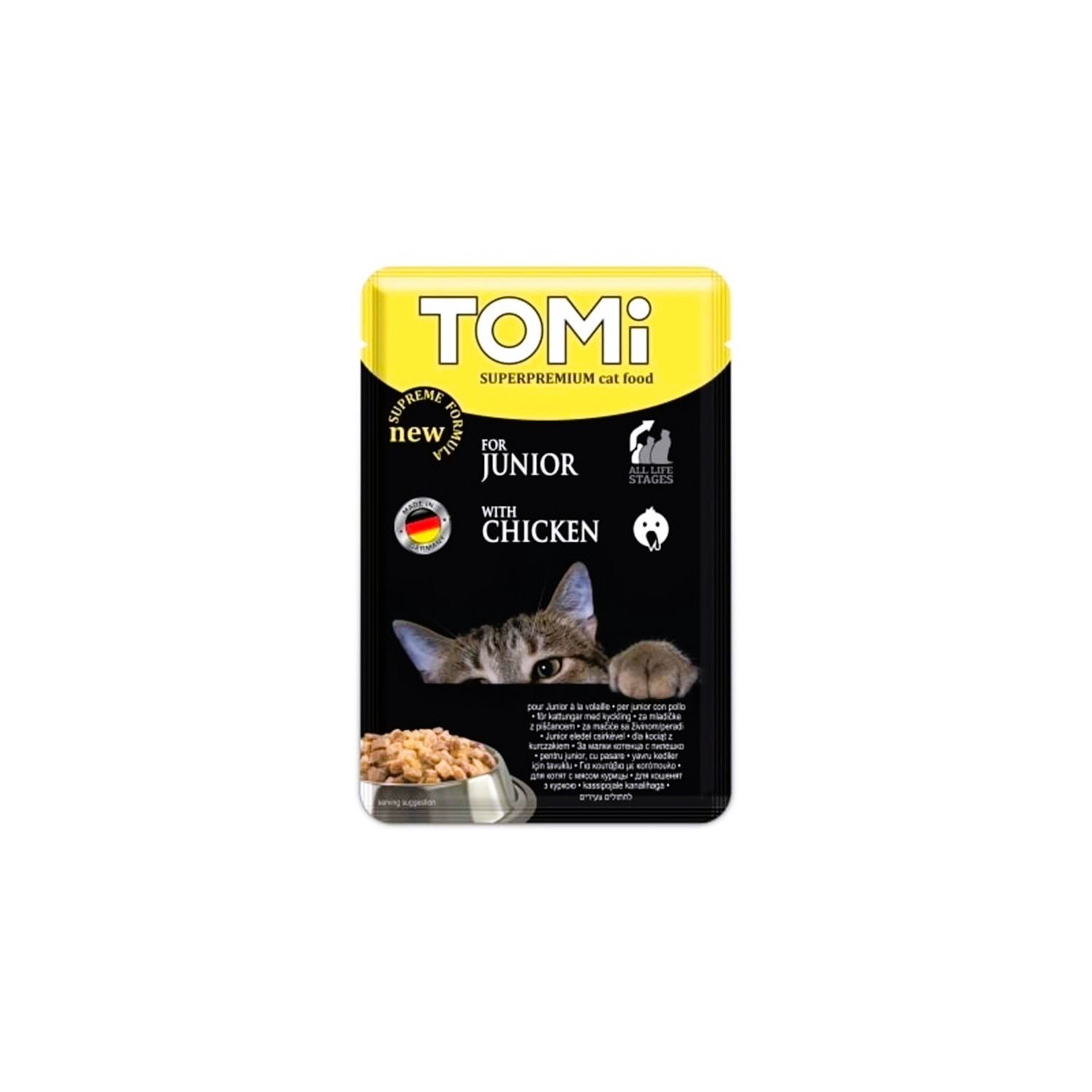 Tomi Tavuklu Yavru Kedi Maması 100 Gr (Pouch)