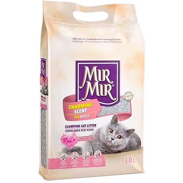 MırMır Baby Powder Kokulu Bentonit Kedi Kumu 10 Lt