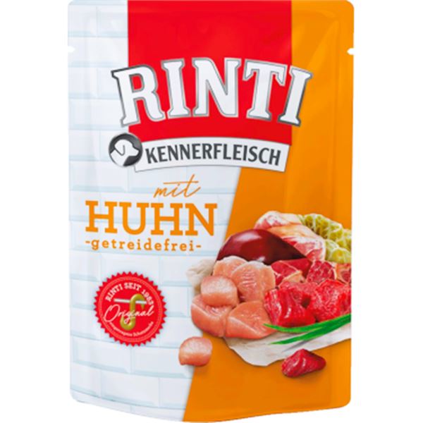Rinti Kennerfleisch Tavuk Etli Tahılsız Köpek Pouch Yaş Mama 400 Gr